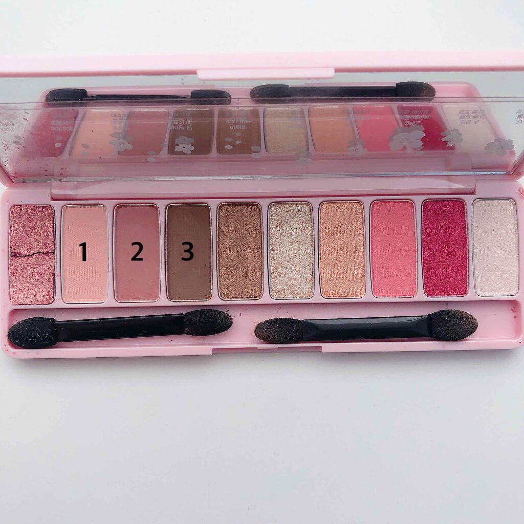 プレイカラー アイシャドウ/ETUDE/アイシャドウパレットを使ったクチコミ（3枚目）