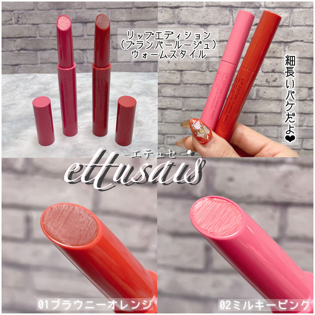 エテュセ リップエディション（プランパー）リッチスタイル/ヘルシースタイル/ettusais/リップケアを使ったクチコミ（3枚目）