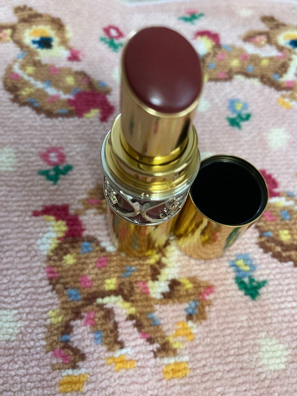 ルージュ ヴォリュプテ シャイン/YVES SAINT LAURENT BEAUTE/口紅を使ったクチコミ(2枚目)