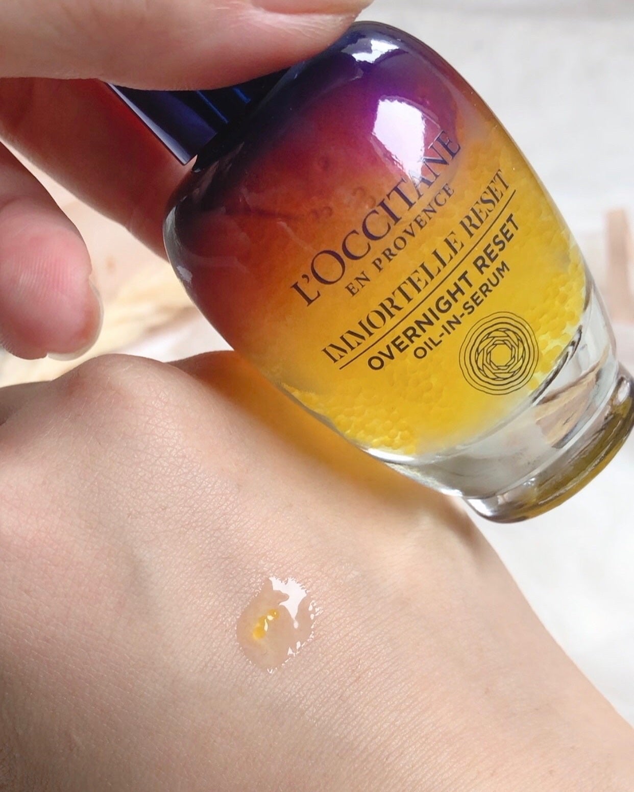 イモーテル オーバーナイトリセットセラム/L'OCCITANE/美容液を使ったクチコミ(2枚目)