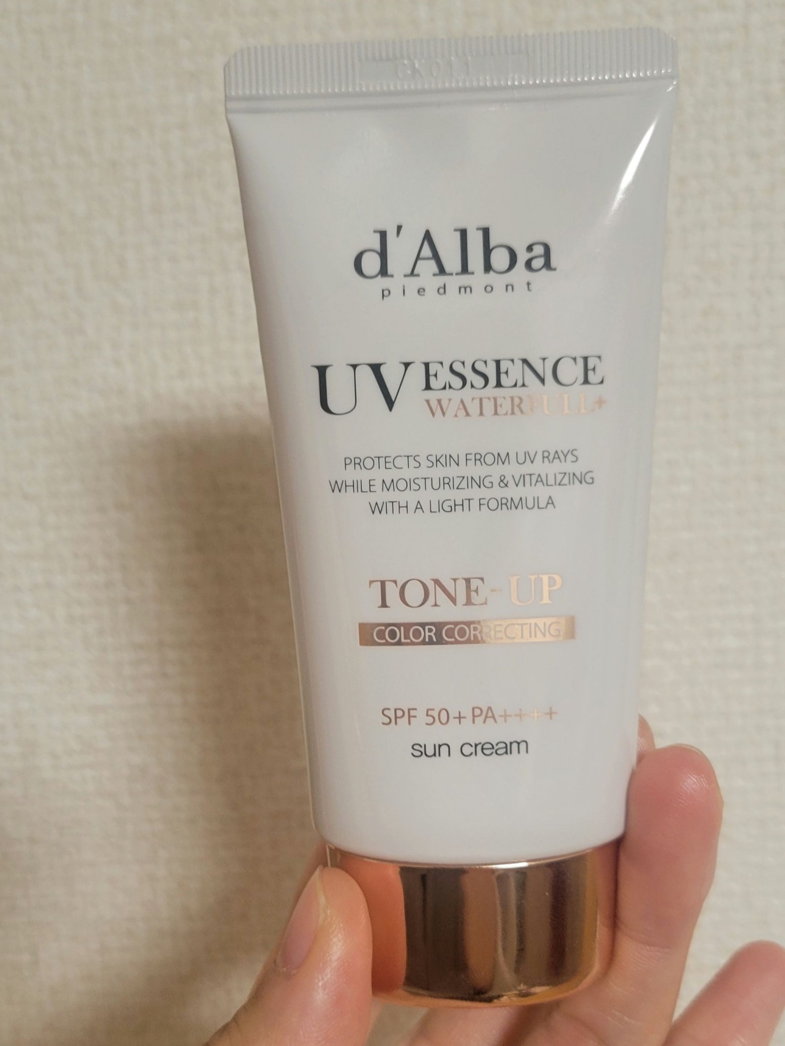 ウォータフルトーンアップサンクリーム/ダルバ/日焼け止めクリームを使ったクチコミ（1枚目）