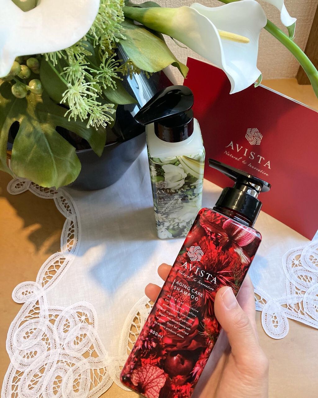 アビスタ エイジングケアシャンプー／コンディショナー/AVISTA/市販シャンプーを使ったクチコミ（2枚目）