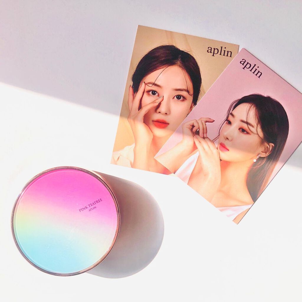 ピンクティーツリーカバークッション/APLIN/クッションファンデーションを使ったクチコミ（1枚目）