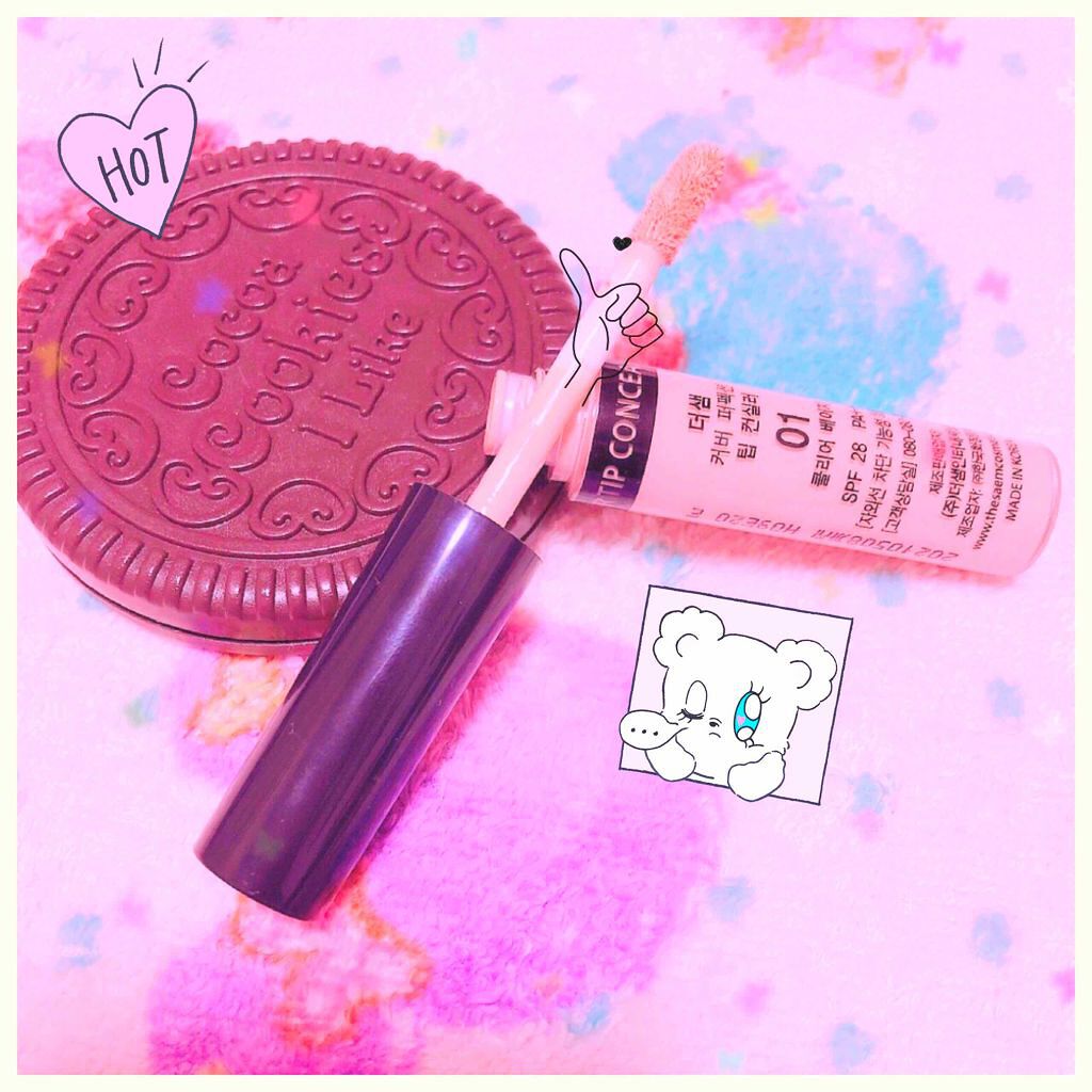 カバーパーフェクション チップコンシーラー/the SAEM/リキッドコンシーラーを使ったクチコミ(1枚目)