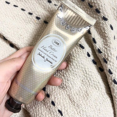 SABON バターハンドクリーム のクチコミ「手荒れがひどくてストックしていたこちらを開封💙

毎年この時期になると、手の乾燥と皮むけが始ま.....」（1枚目）