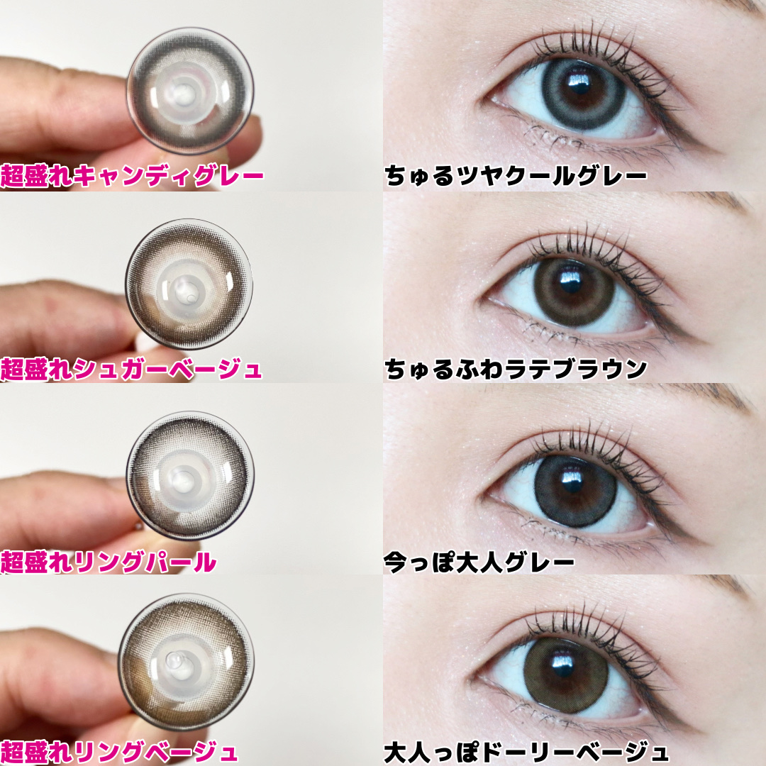 超モテコンウルトラマンスリー 超盛れリングベージュ/モテコン/１ヶ月（１MONTH）カラコンを使ったクチコミ（2枚目）