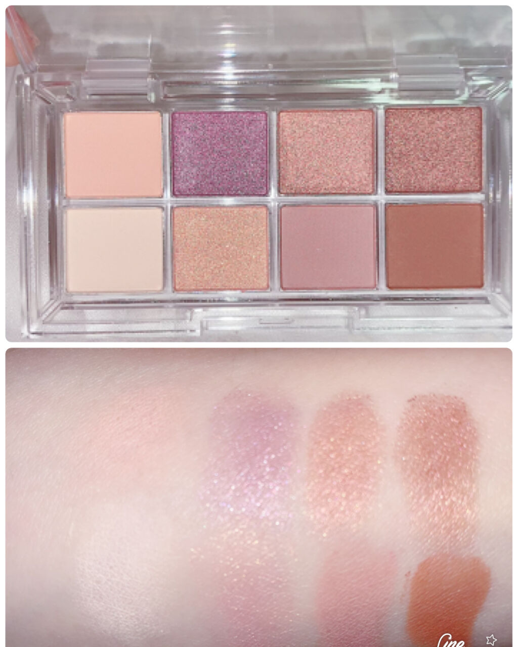 AC8カラーアイパレット/セリア/アイシャドウパレットを使ったクチコミ（2枚目）