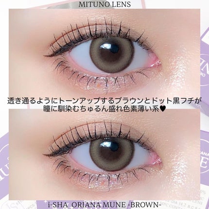oriana MUNE(オリアナ ミューン)/蜜のレンズ/カラーコンタクトレンズを使ったクチコミ(4枚目)