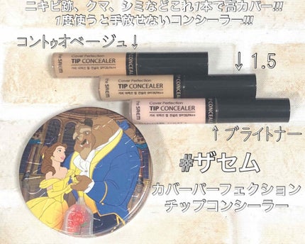 カバーパーフェクション チップコンシーラー/the SAEM/リキッドコンシーラーを使ったクチコミ(1枚目)
