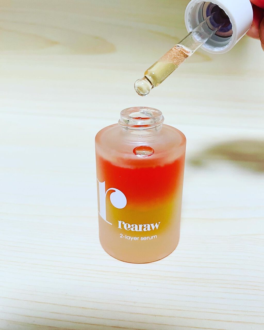 ツーレイヤーセラム/rearaw/美容液を使ったクチコミ（2枚目）