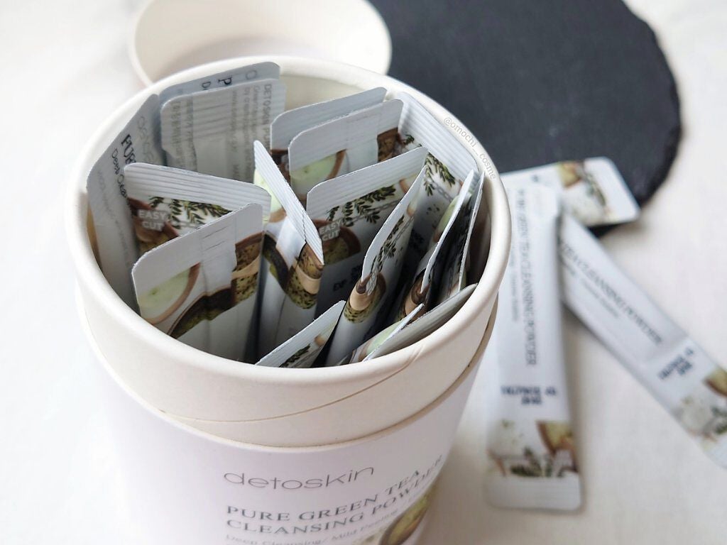 ピュアグリーンティークレンジングパウダー/DETOSKIN/洗顔パウダーを使ったクチコミ(2枚目)