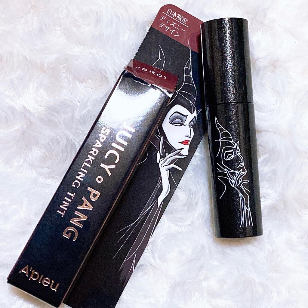 アピュー ジューシーパン スパークリングティント JBR01 呪いの糸車(マレフィセントデザイン)/A’pieu/口紅を使ったクチコミ（2枚目）