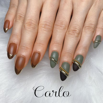 YUKA on LIPS 「【リングネイル】所沢市ネイルサロン|Carlo.粘土ジェルを使..」(1枚目)