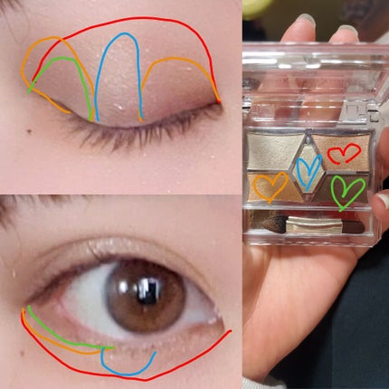 【旧品】パーフェクトスタイリストアイズ/キャンメイク/アイシャドウパレットを使ったクチコミ(2枚目)