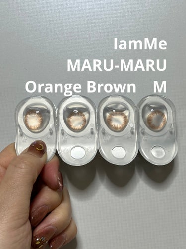 MARU-MARU Orange Brown（M）/IamMe/カラーコンタクトレンズを使ったクチコミ（1枚目）
