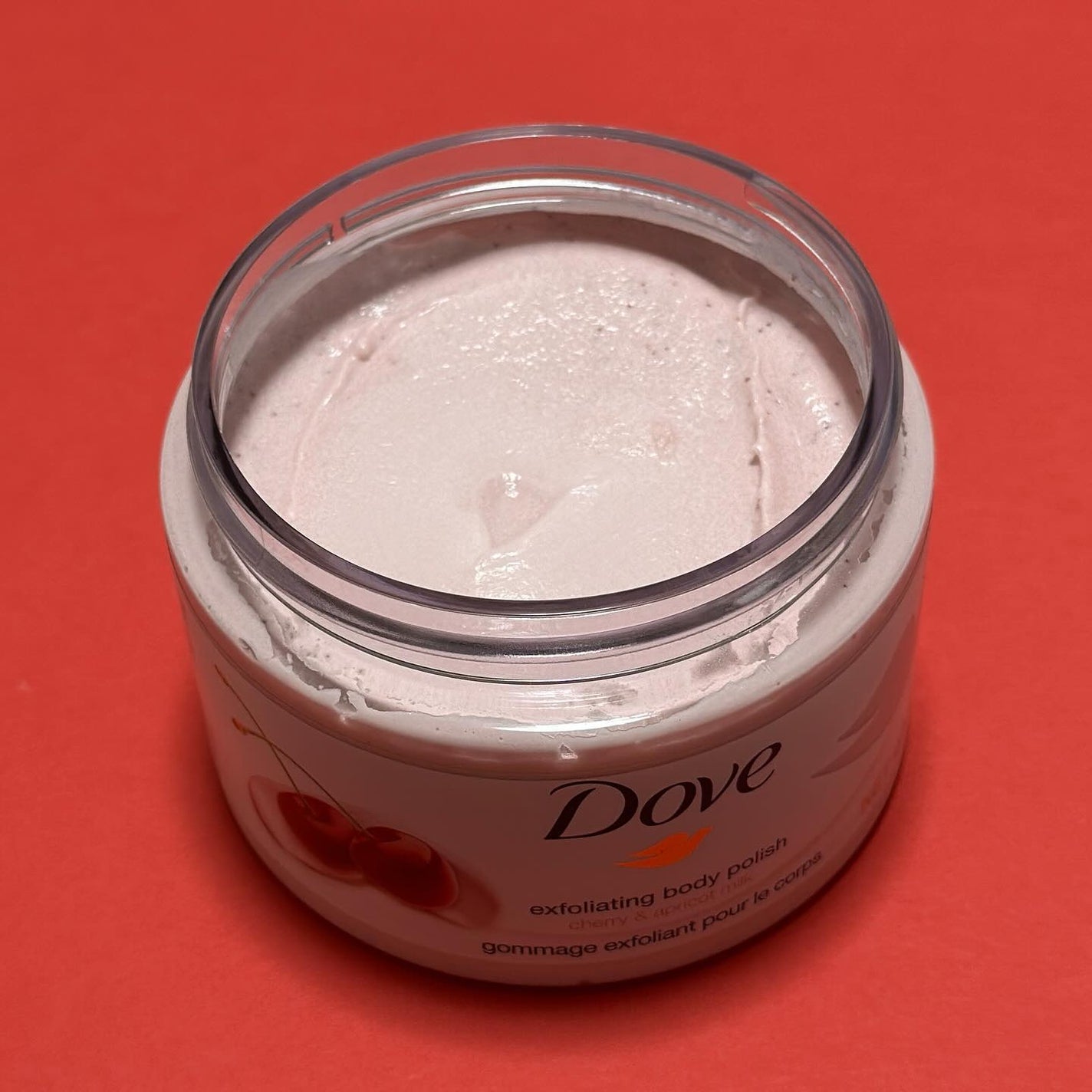 ダヴ ふわとろ クリーミースクラブ チェリー&アプリコットミルク/ダヴ/ボディスクラブを使ったクチコミ(3枚目)
