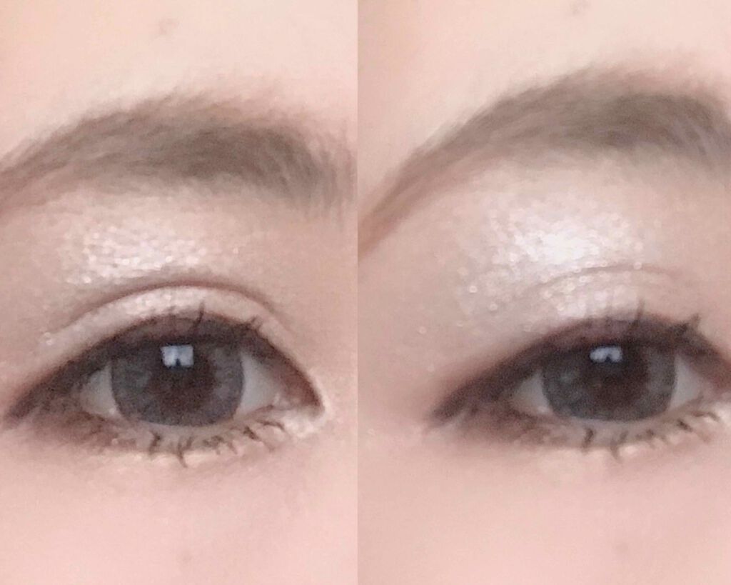 シャイニーシャドウ N SI02 シルバーホワイト/excel/単色アイシャドウを使ったクチコミ（2枚目）