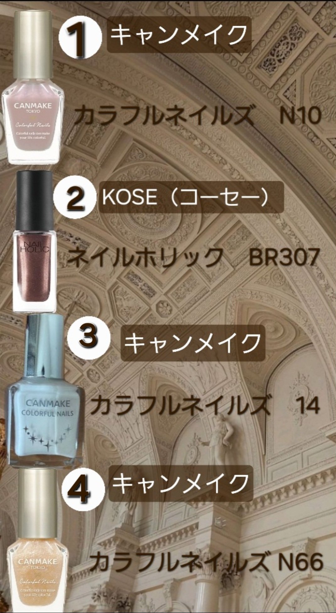 カラフルネイルズ/キャンメイク/マニキュアを使ったクチコミ（2枚目）