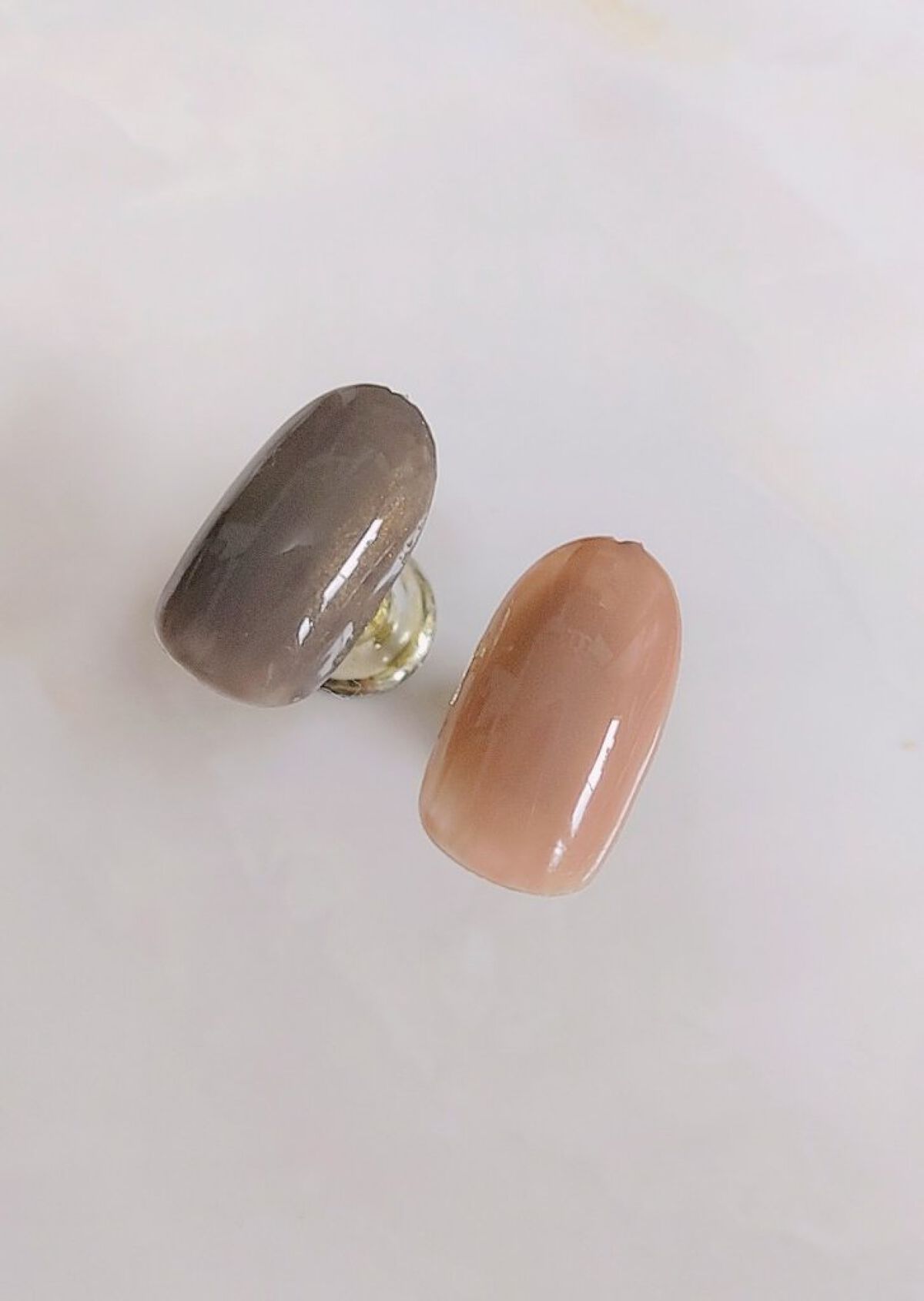 BRG ジェルネイル 19 アッシュブラウン/DAISO/ジェルネイルを使ったクチコミ（3枚目）