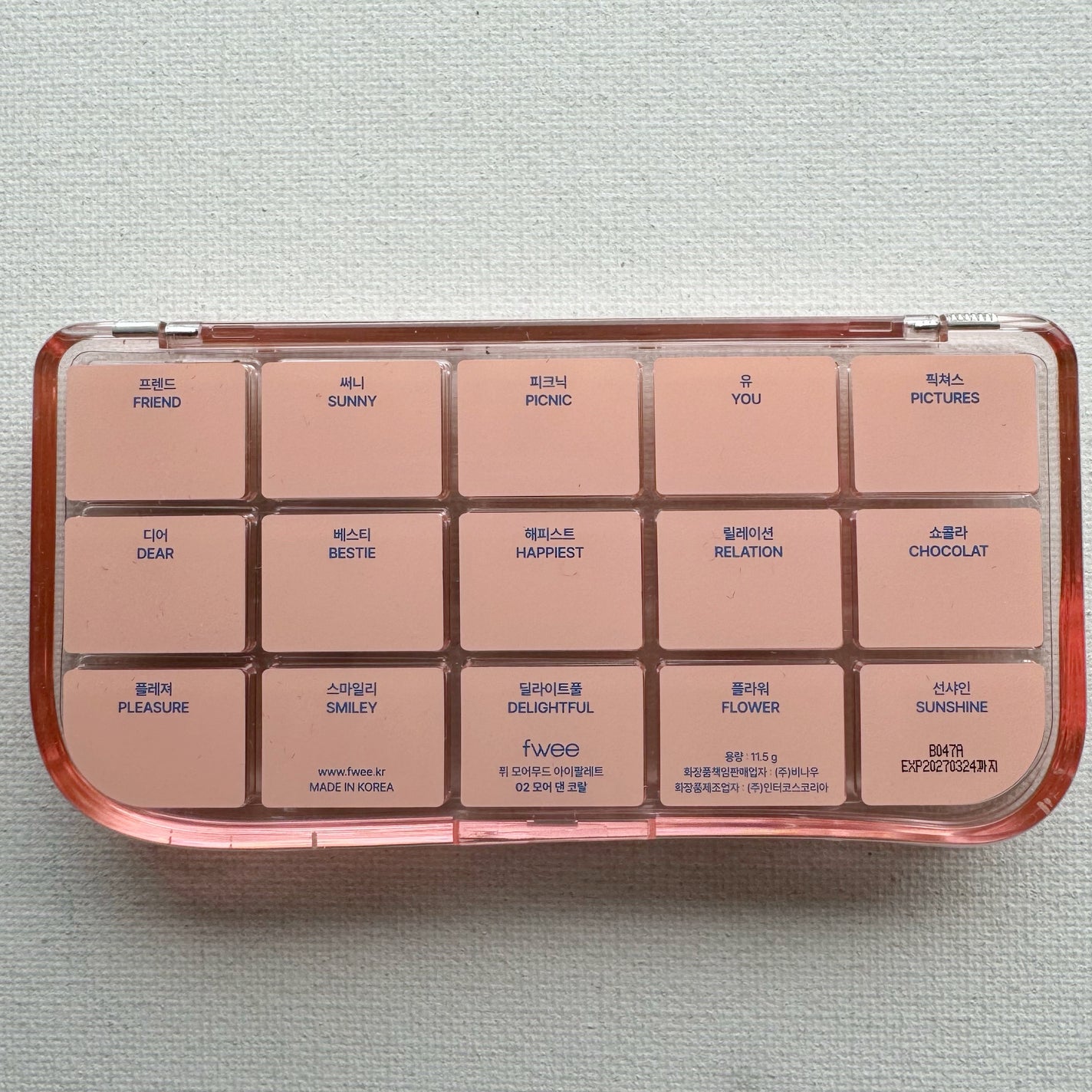 フィー モアムードアイパレット/fwee/アイシャドウパレットを使ったクチコミ(2枚目)