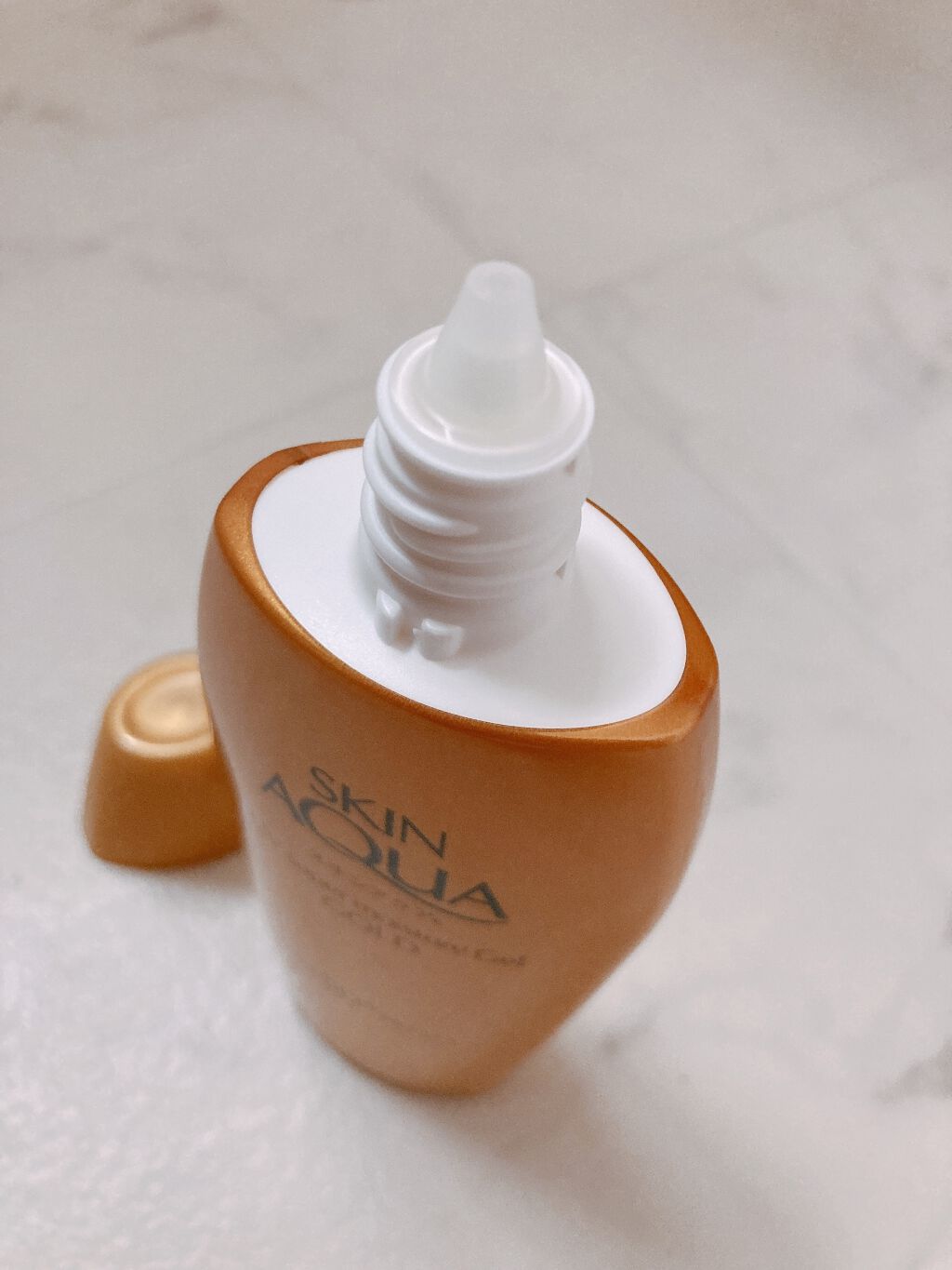 スーパーモイスチャージェルゴールド/スキンアクア/日焼け止めジェルを使ったクチコミ(3枚目)