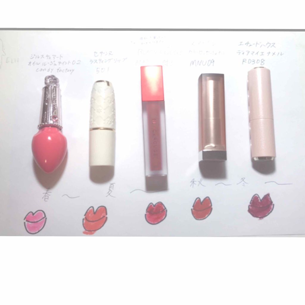 ディア マイエナメル リップトーク(旧)/ETUDE/口紅を使ったクチコミ（2枚目）