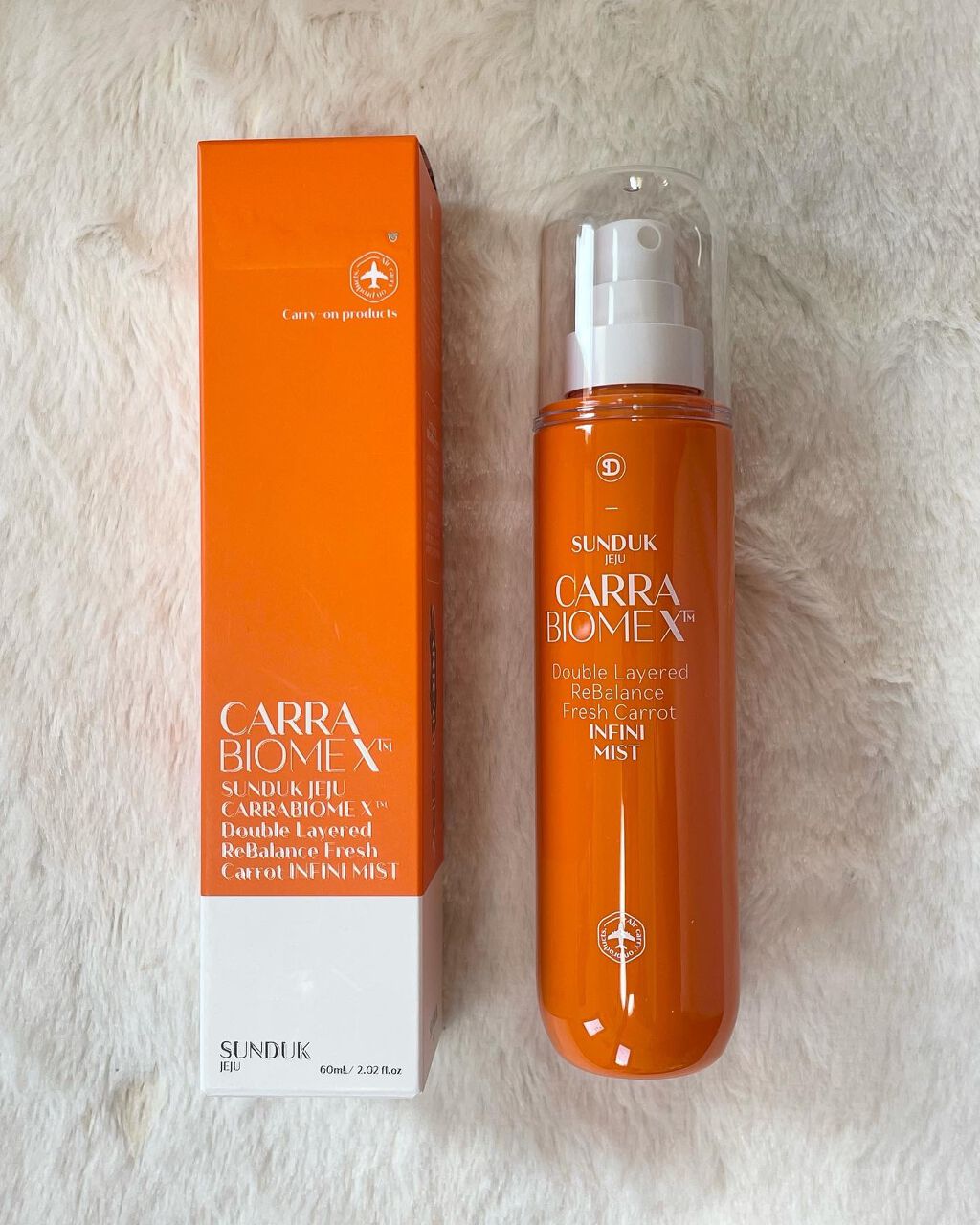 キャロットインフィニミスト/SUNDUK JEJU/ミスト状化粧水を使ったクチコミ(1枚目)