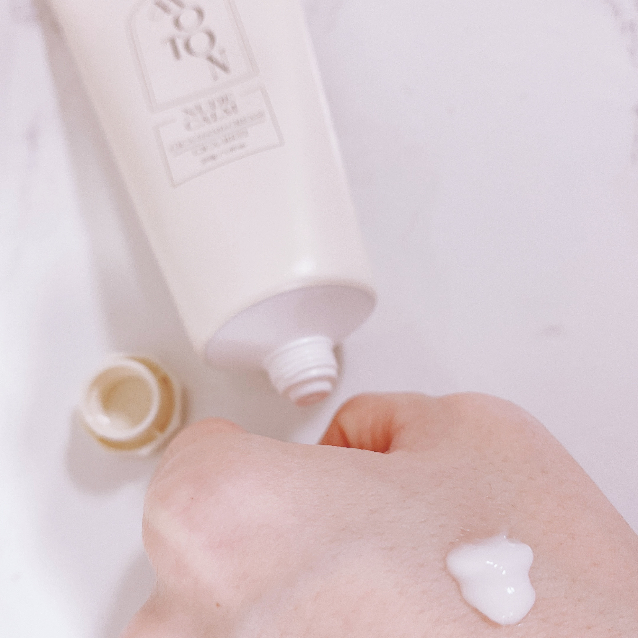 シルクハンドクリーム NUDE CALM/MOTON/ハンドクリームを使ったクチコミ（2枚目）