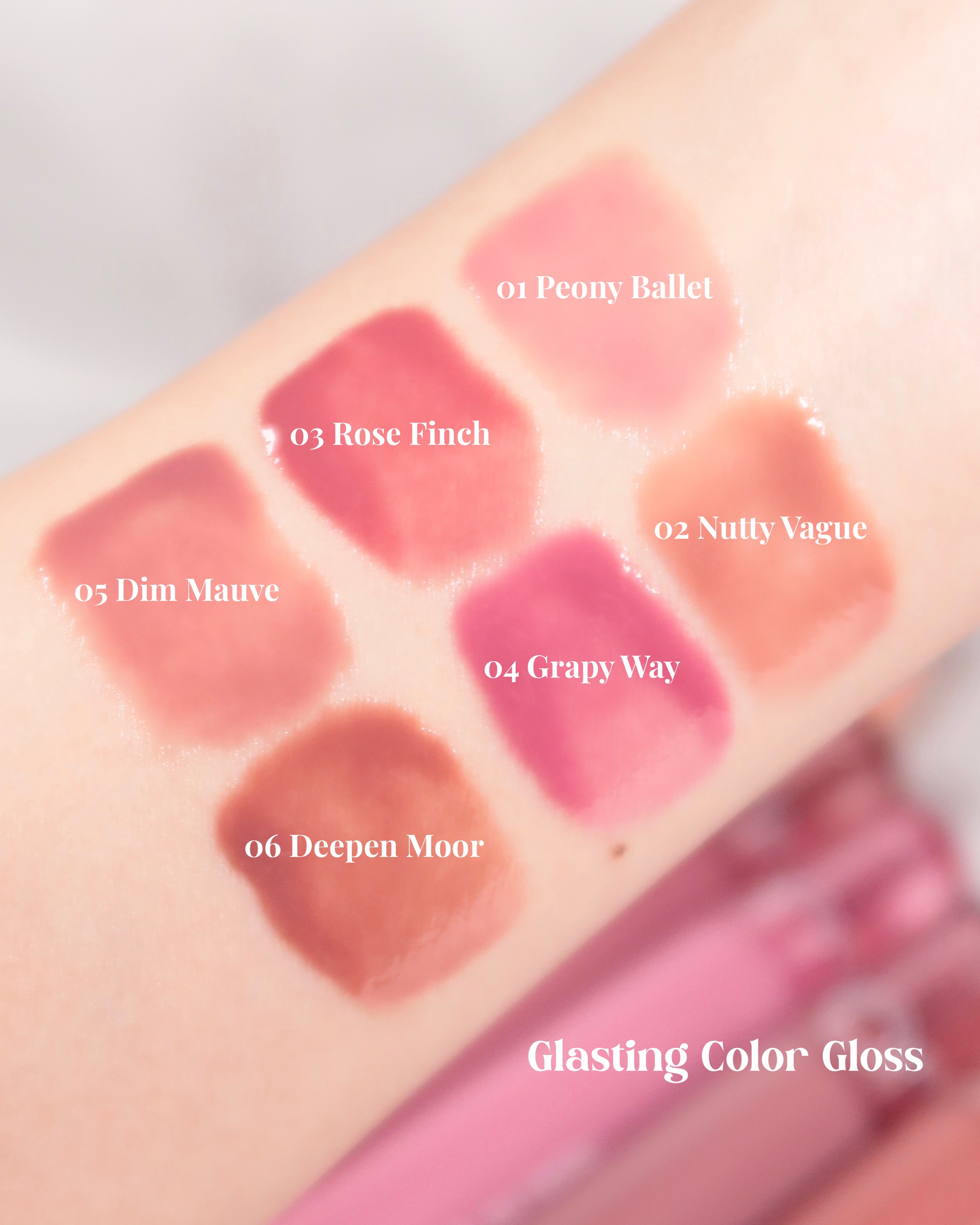 グラスティングカラーグロス/rom&nd/リップグロスを使ったクチコミ（2枚目）