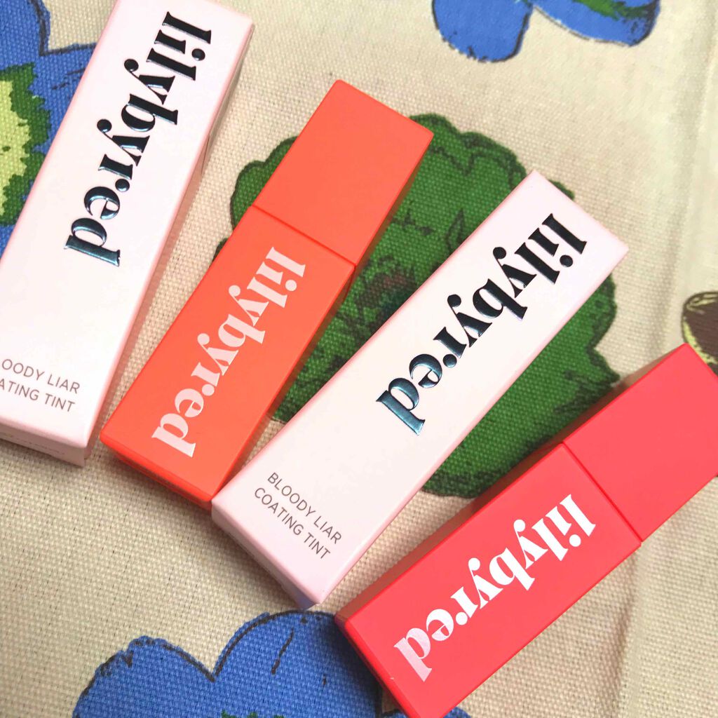 ブラッディライアー コーティングティント/lilybyred/リップティントを使ったクチコミ（1枚目）