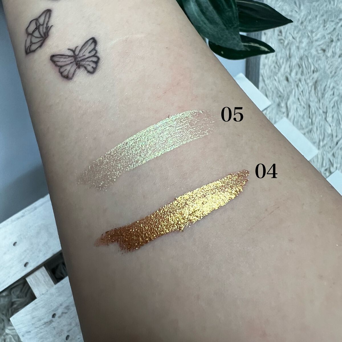 ダイヤモンドシリーズ 星空リキッドアイシャドウ 05夕日の森/ZEESEA/リキッドアイシャドウを使ったクチコミ（2枚目）