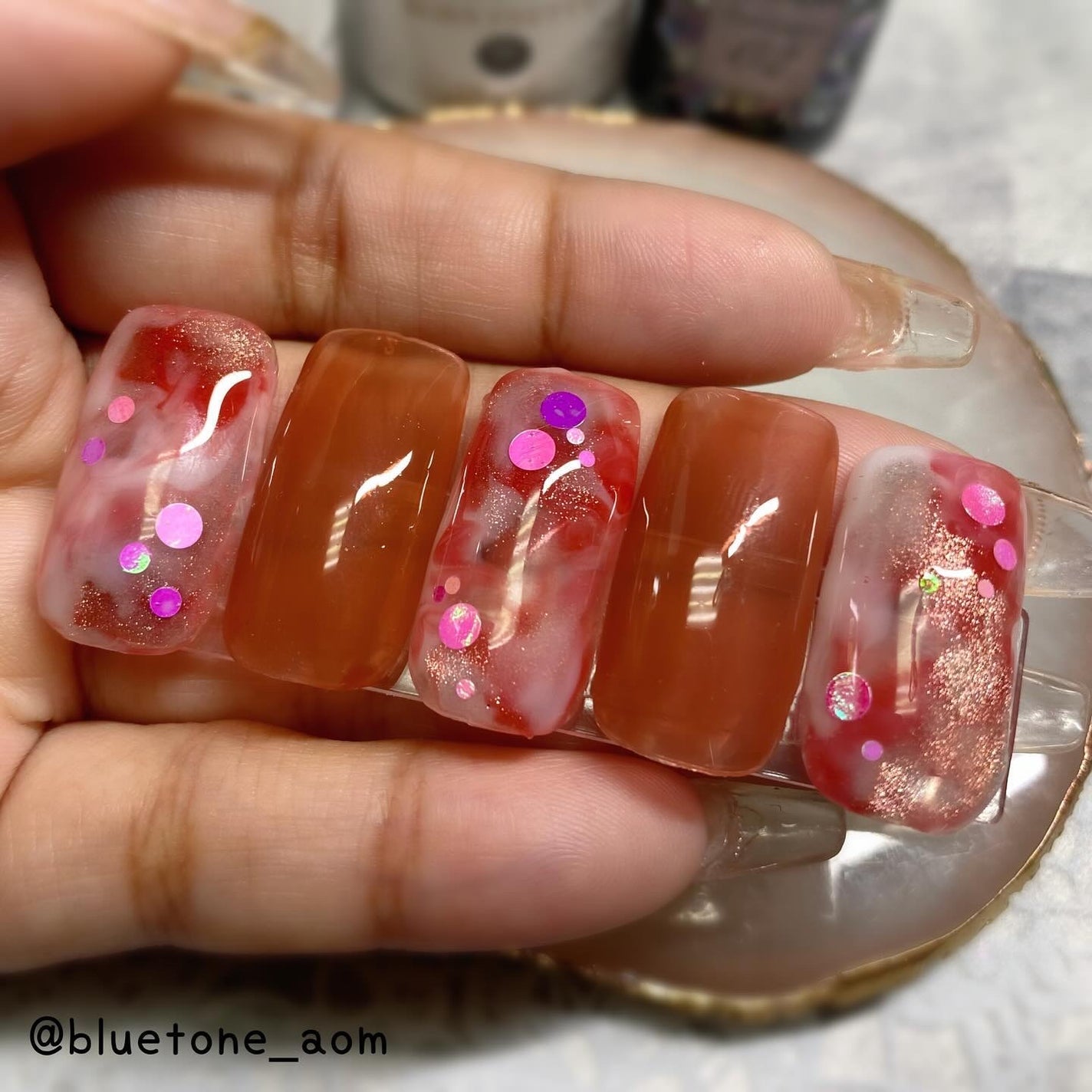 クリアマグネットジェル/ネイル工房/ジェルネイルを使ったクチコミ(6枚目)