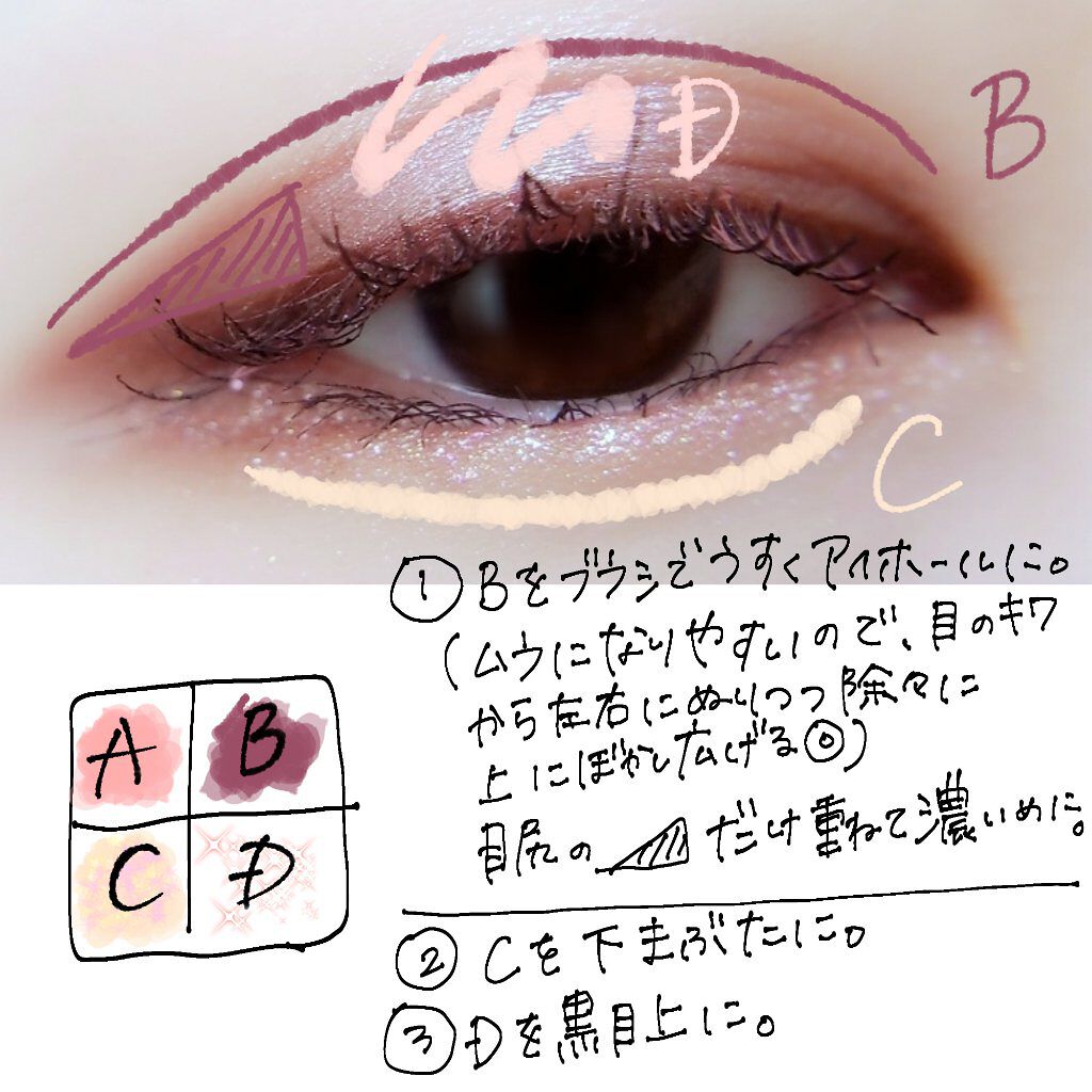 THE アイパレR/b idol/アイシャドウパレットを使ったクチコミ（3枚目）