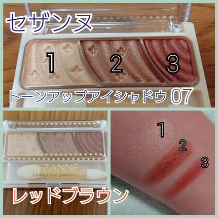 トーンアップアイシャドウ/CEZANNE/アイシャドウパレットを使ったクチコミ(1枚目)