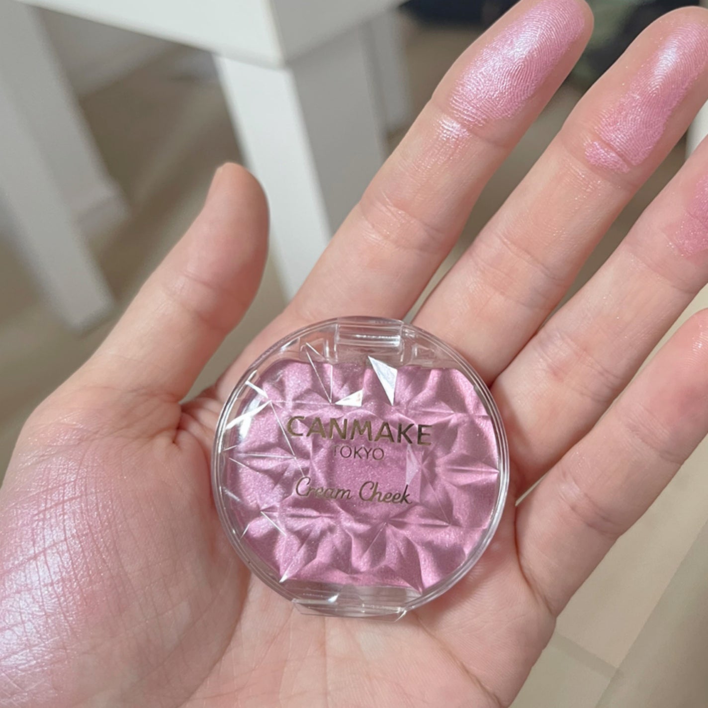 クリームチーク(パールタイプ)/キャンメイク/ジェル・クリームチークを使ったクチコミ(4枚目)