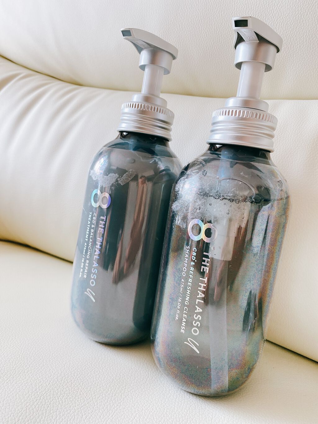 エイトザタラソ ユー CBD&リフレッシング クレンズ 美容液シャンプー/CBD&バランシング ダメージリペア 美容液ヘアトリートメント/エイトザタラソ/市販シャンプーを使ったクチコミ(1枚目)