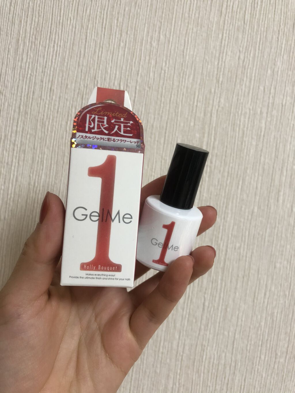 ジェルネイル レッド/ジェルミーワン/ジェルネイルを使ったクチコミ（1枚目）