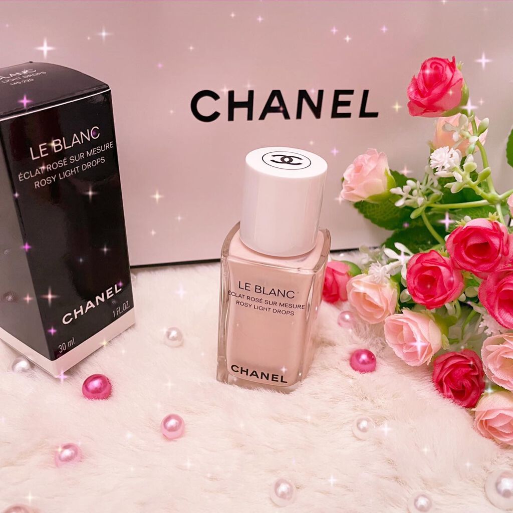 ル ブラン ロージー ドロップス/CHANEL/リキッドハイライトを使ったクチコミ（1枚目）