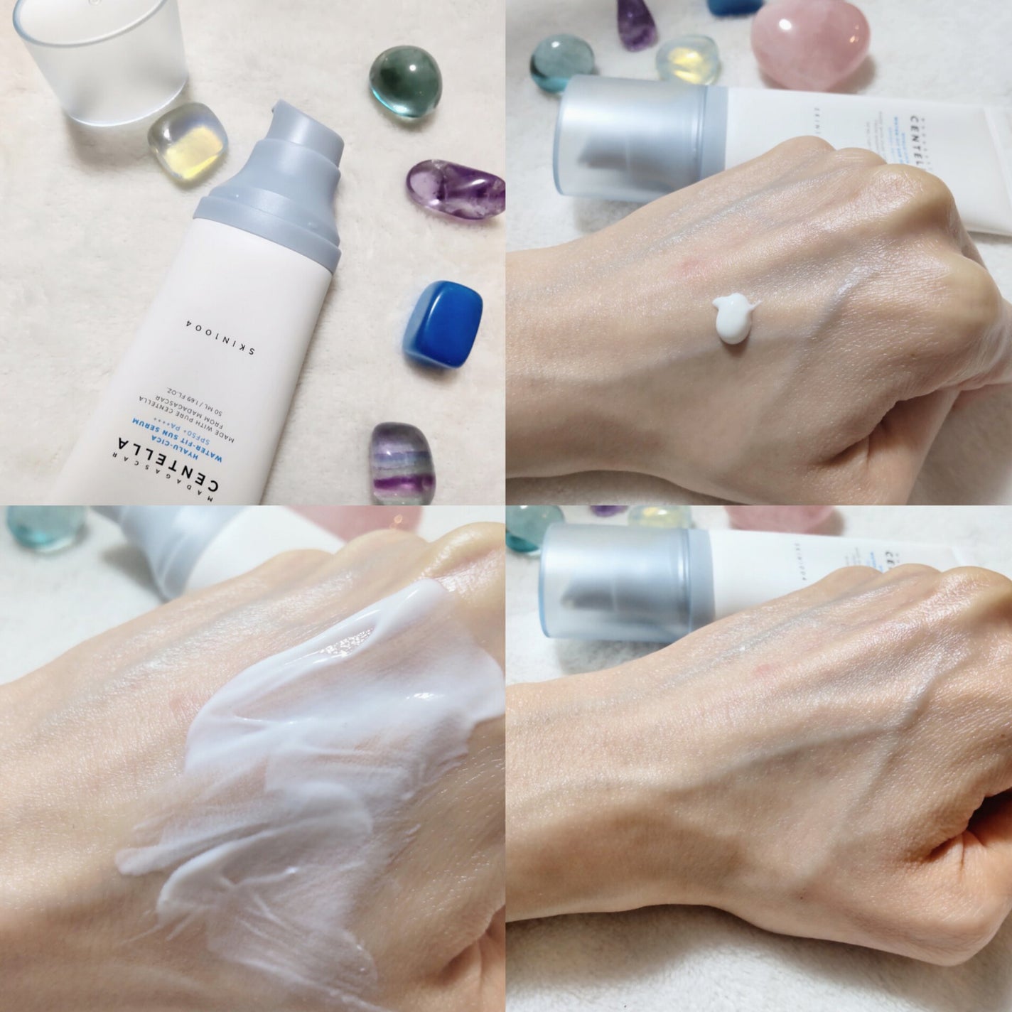 ヒアルーシカ ウォーターフィット サンセラム/SKIN1004/日焼け止めローションを使ったクチコミ(2枚目)