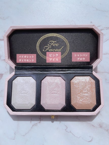 ~ダイヤモンドライト シリーズ~ マルチユース ハイライター トリオ/Too Faced/パウダーハイライトを使ったクチコミ(5枚目)