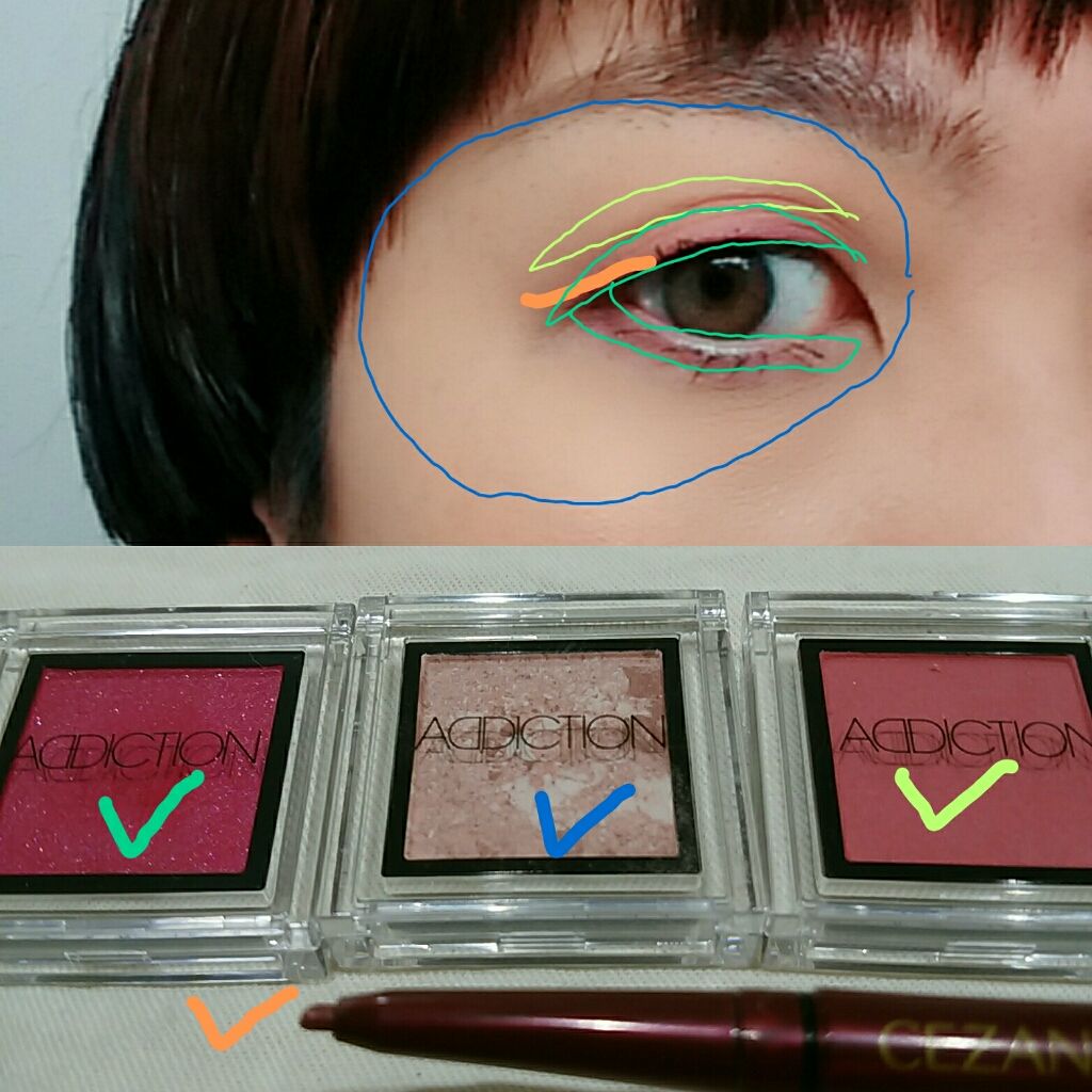 アディクション ザ アイシャドウ 140 Faded Love (P) ★限定色/ADDICTION/単色アイシャドウを使ったクチコミ（2枚目）