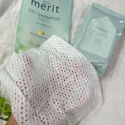 メリット ドライシャンプーシート すっきり爽快タイプ/メリット/ドライシャンプーを使ったクチコミ(1枚目)
