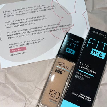 フィットミー リキッドファンデーション R/MAYBELLINE NEW YORK/リキッドファンデーションを使ったクチコミ（1枚目）