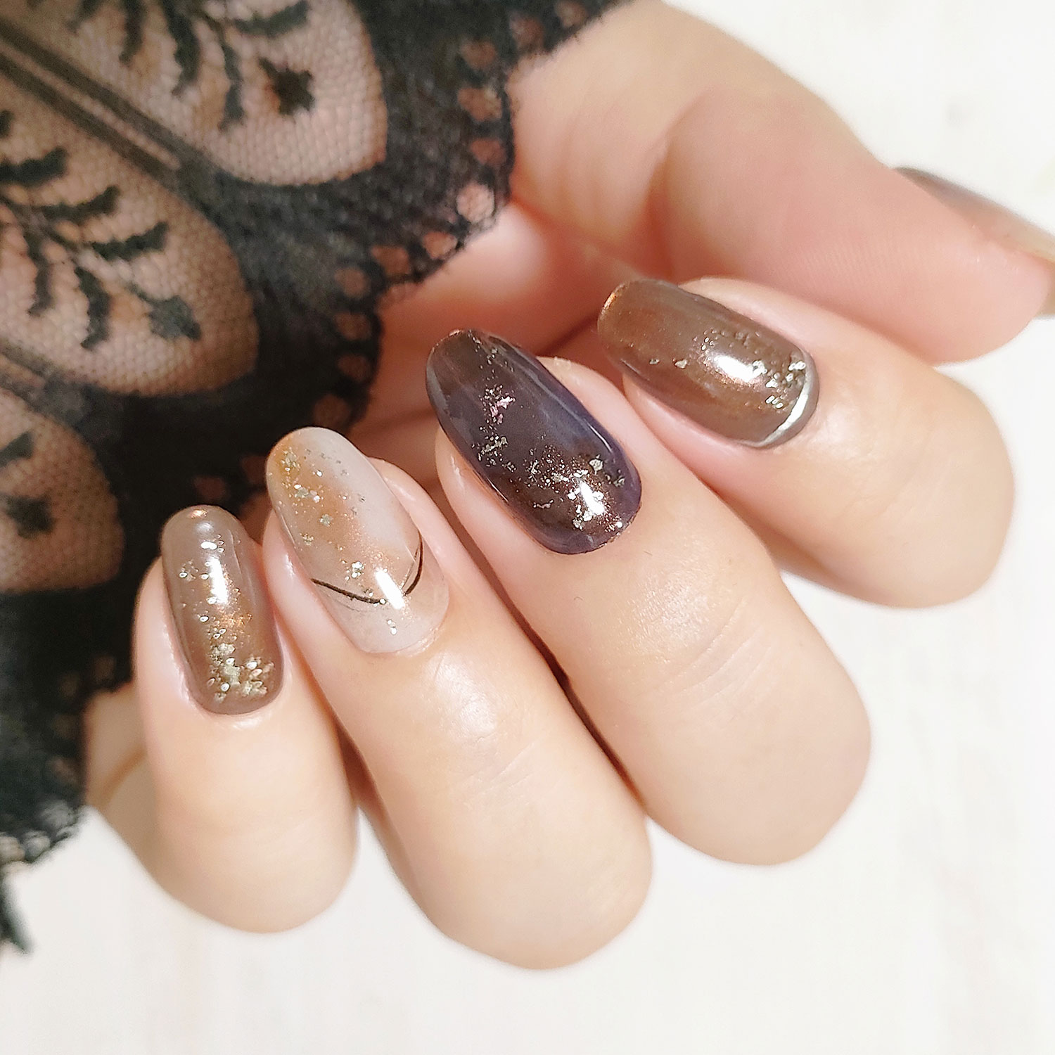 GLAZE グレーズ 半硬化タイプジェルネイルシール/DASHINGDIVA MAGICPRESS/ネイルシールを使ったクチコミ（3枚目）