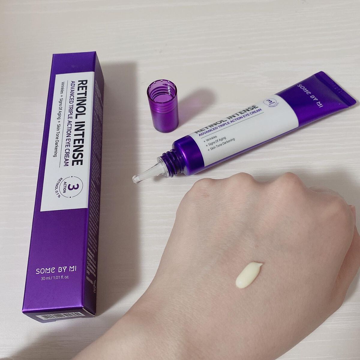 レチノールインテンシブ アドバンスドトリプルアクションアイクリーム/SOME BY MI/アイケア・アイクリームを使ったクチコミ（3枚目）