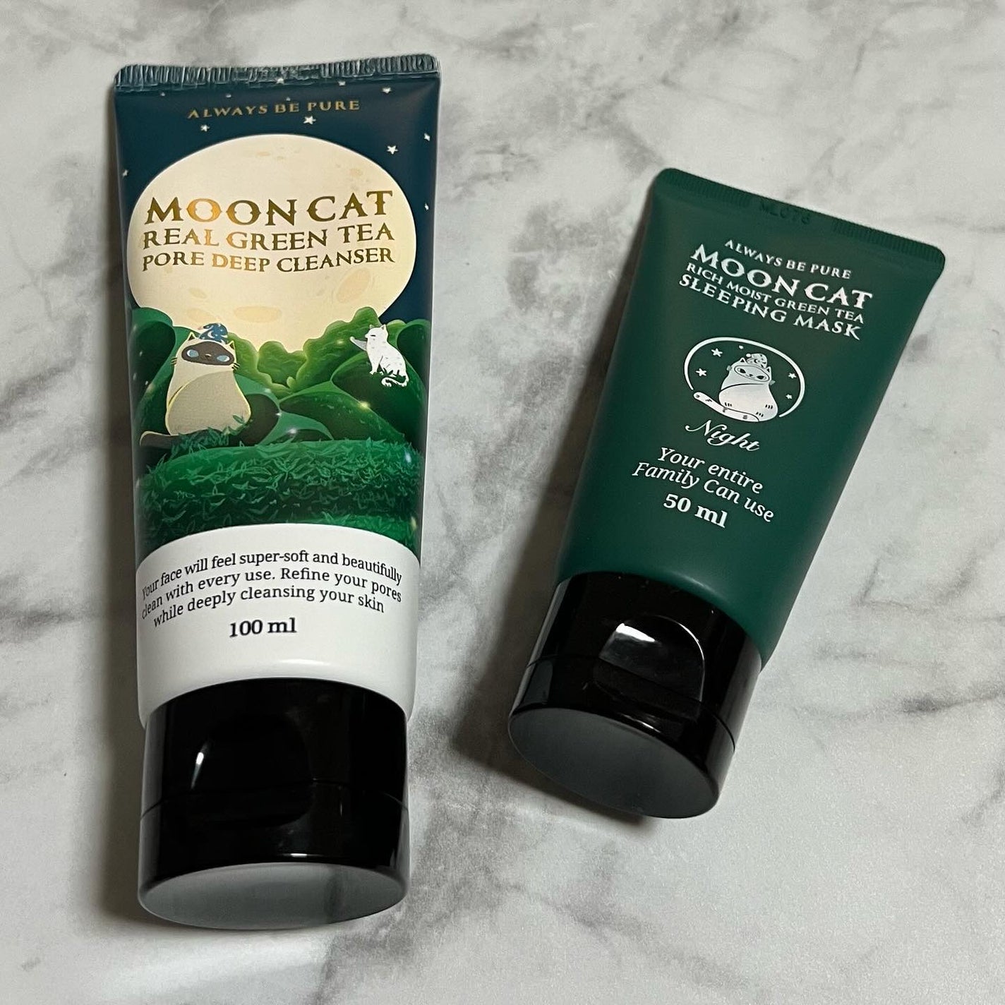 ムーンキャット リフィー モイスト グリーナリー スリーピングマスク/ALWAYS BE PURE/洗い流すパック・マスクを使ったクチコミ(2枚目)