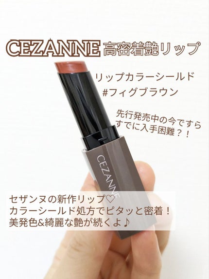 リップカラーシールド/CEZANNE/口紅を使ったクチコミ(2枚目)