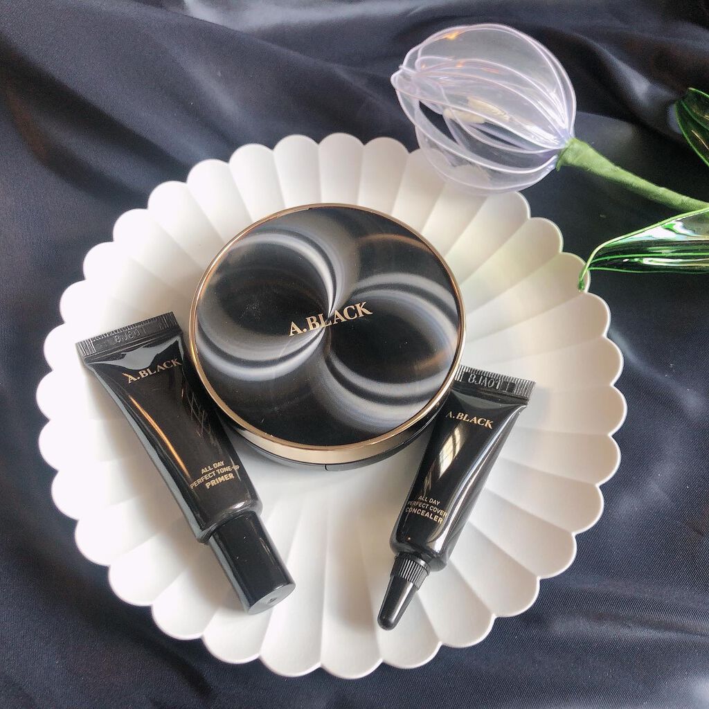 オールデイパーフェクトカバークッション/A.BLACK/クッションファンデーションを使ったクチコミ(1枚目)