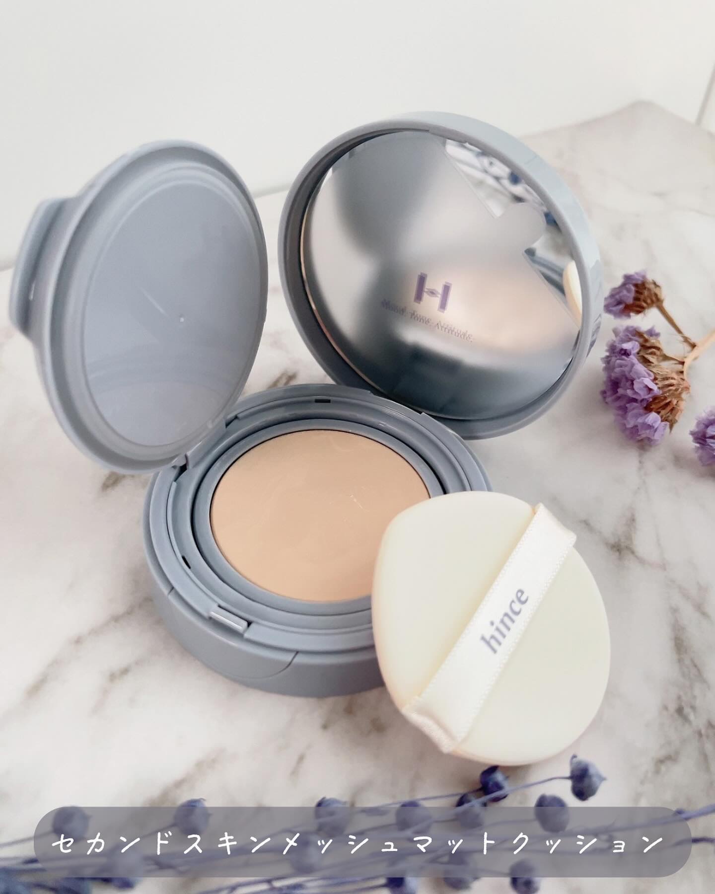 セカンドスキンメッシュマットクッション/hince/クッションファンデーションを使ったクチコミ（2枚目）