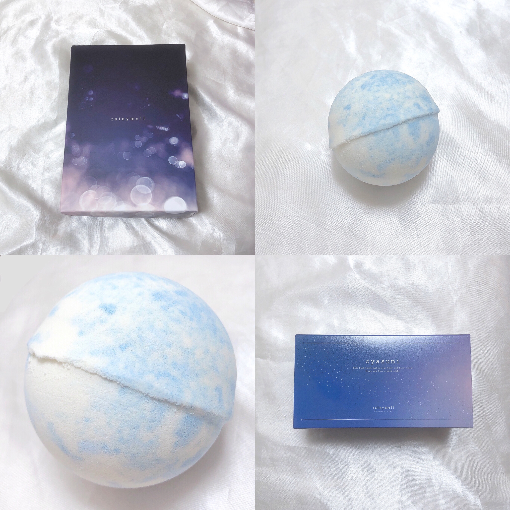 おやすみのバスボム/rainymell/炭酸系入浴剤を使ったクチコミ（2枚目）